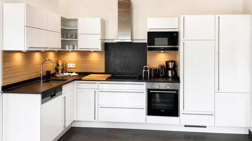Modern well equipped kitchen