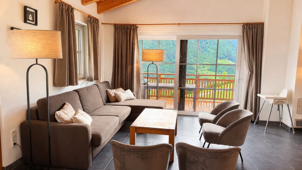 Living room Penthouse Chalet an der Piste